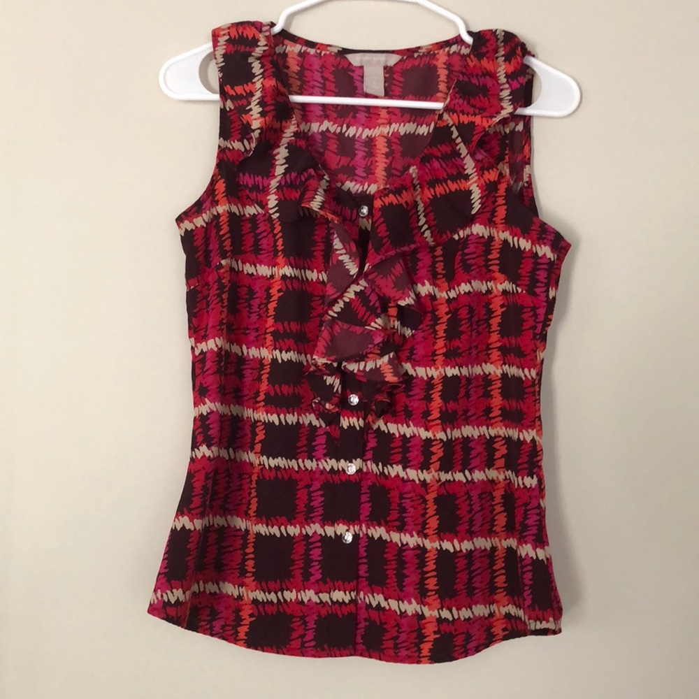 Banana Republic ruffle shell